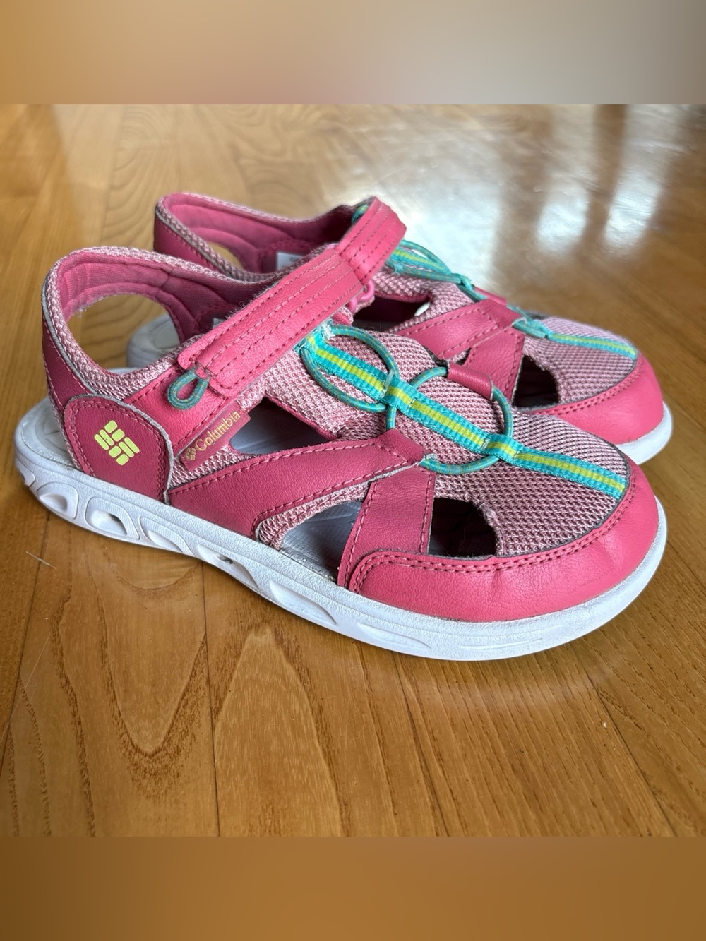 Columbia Techsun Wave Girls' Water-Resistant Fisherman Sandals Pink Size 4